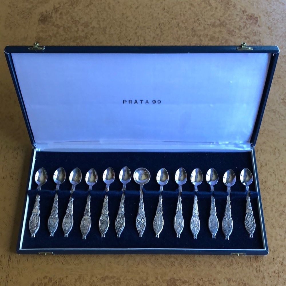 Prata 99 Vintage 13 pc Silver Plated Spoons